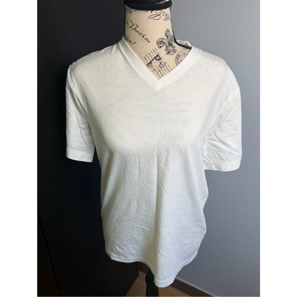 Men's J. CREW Broken-In V Neck Short Sleeve Tee Top Cotton Solid Size S